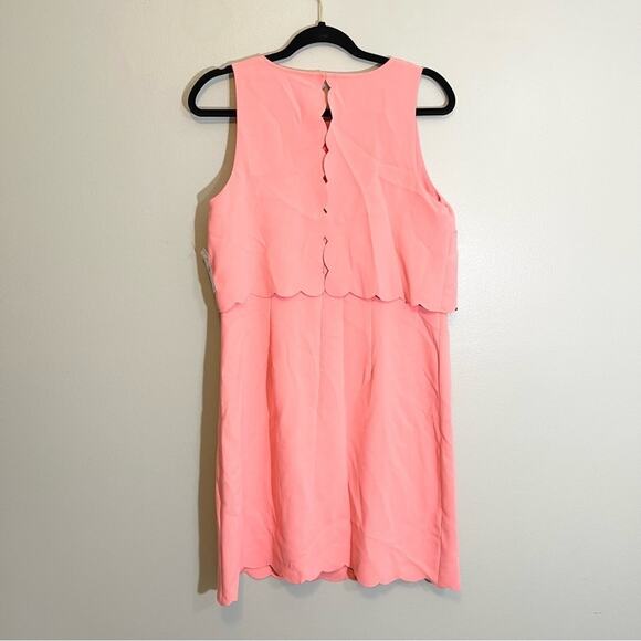 NWT Coral Loft Scalloped Split Back Sleeveless Dress Size 10 - Picture 13 of 13
